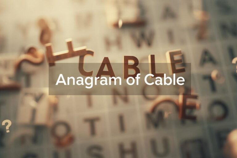 Anagram of Cable